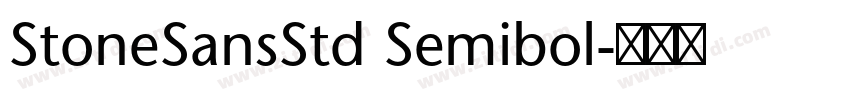 StoneSansStd Semibol字体转换